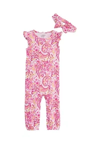 Toddler Girls Printed Ruffle Set
