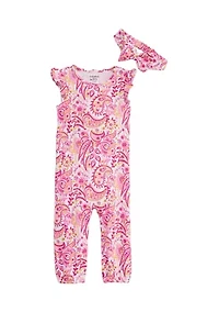 Toddler Girls Printed Ruffle Set