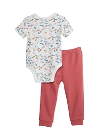 Baby Boys Dog Print Set