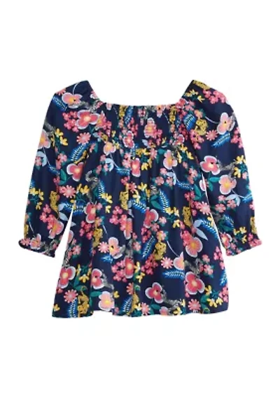 Baby Girls Long Sleeve Peasant Dress