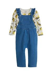 Baby Girls Long Sleeve Romper Set