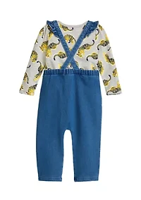 Baby Girls Long Sleeve Romper Set