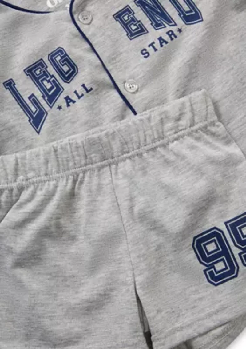Toddler Boys Legend Shirt and Shorts Pajama Set