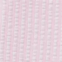 Toddler Girls Seersucker Shirt and Shorts Pajama Set with Scrunchie