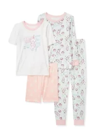Toddler Girls Seahorse Pajama Set of 2