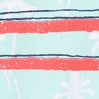Baby Boys Palm Tree Stripe Romper