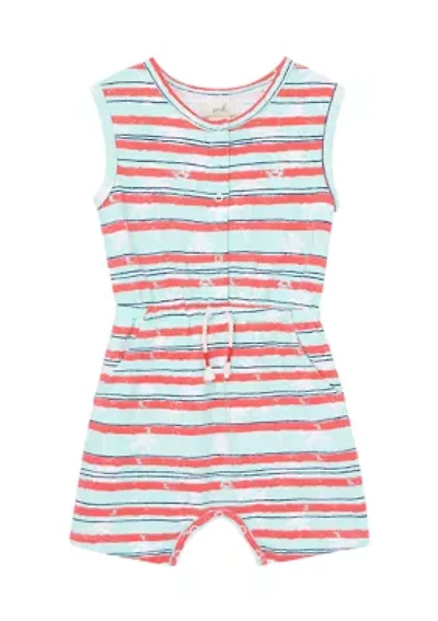 Baby Boys Palm Tree Stripe Romper