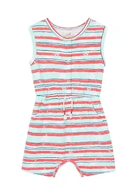 Baby Boys Palm Tree Stripe Romper