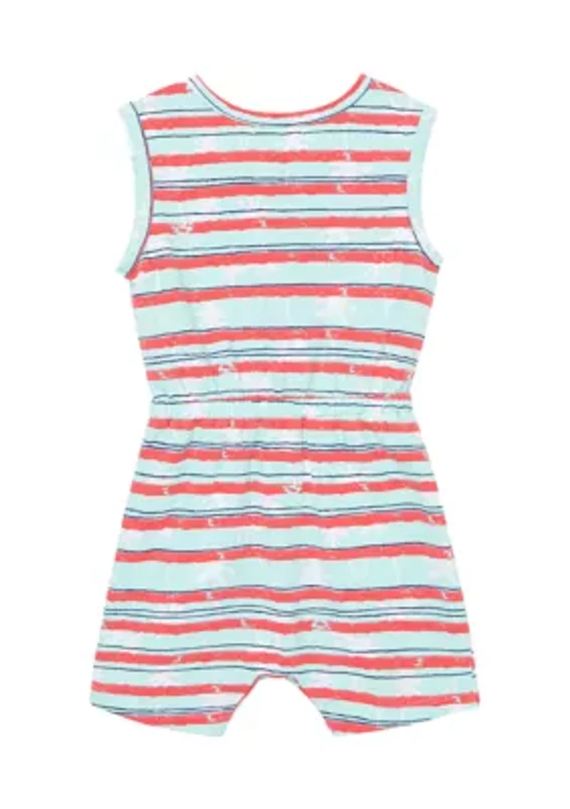 Baby Boys Palm Tree Stripe Romper
