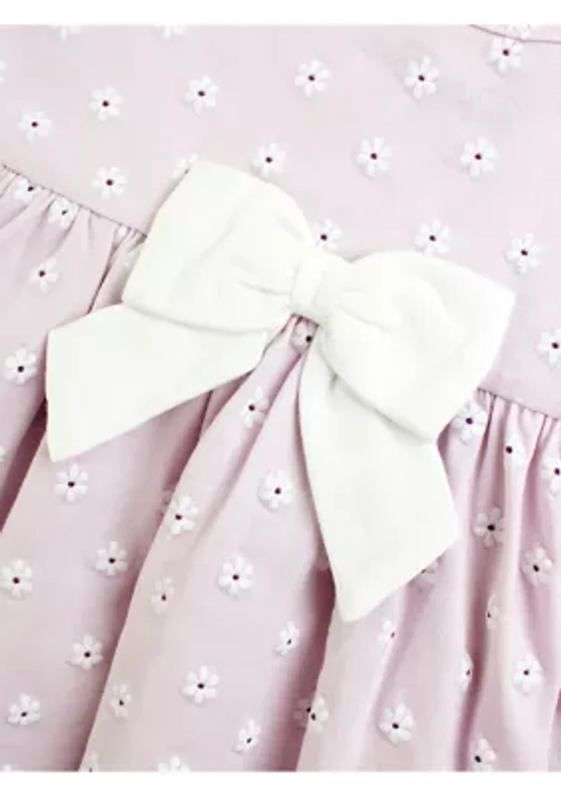Baby Girls Dainty Buds Printed Knit Dress