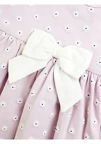 Baby Girls Dainty Buds Printed Knit Dress