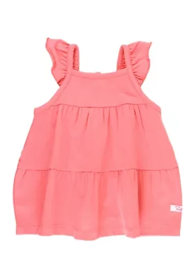 Baby Girls Strawberry Tiered Knit Tank Top
