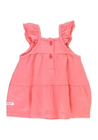 Baby Girls Strawberry Tiered Knit Tank Top