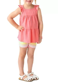 Baby Girls Strawberry Tiered Knit Tank Top