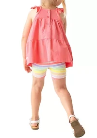 Baby Girls Strawberry Tiered Knit Tank Top