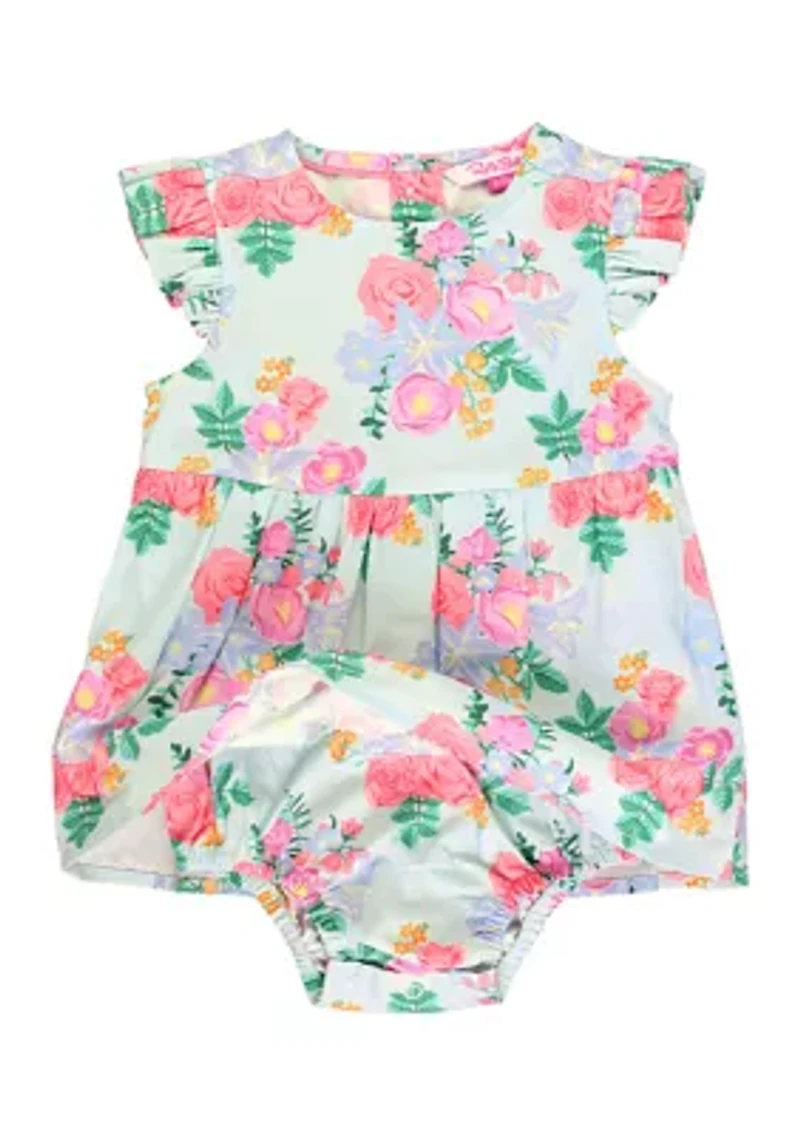 Baby Girls Charming Meadow Printed Dress