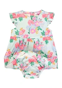 Baby Girls Charming Meadow Printed Dress
