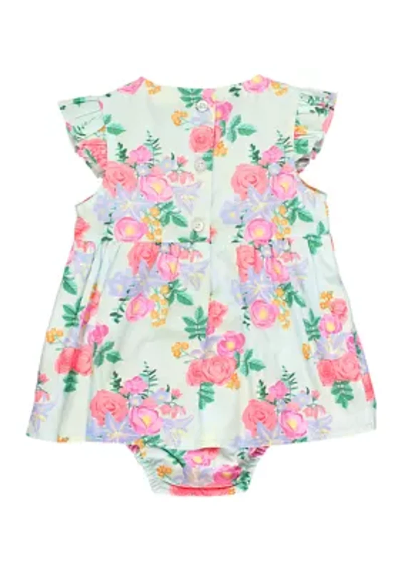 Baby Girls Charming Meadow Printed Dress