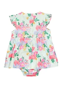 Baby Girls Charming Meadow Printed Dress
