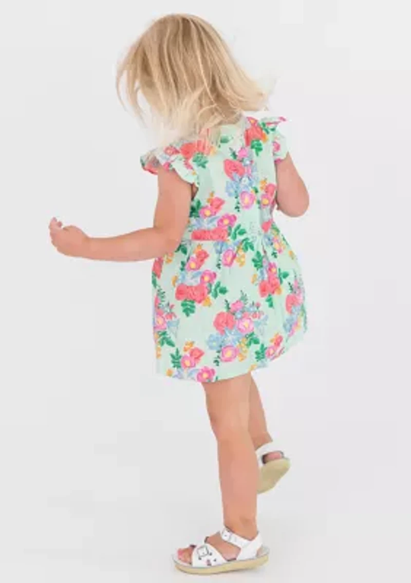 Baby Girls Charming Meadow Printed Dress