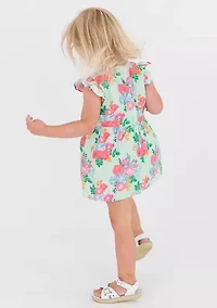 Baby Girls Charming Meadow Printed Dress