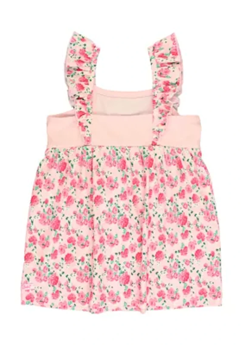 Toddler Girls English Roses Ruffle Dress