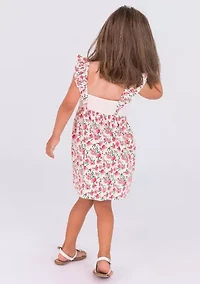 Toddler Girls English Roses Ruffle Dress