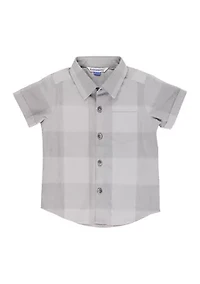 Toddler Boys Plaid Short Sleeve Button Down Shirt