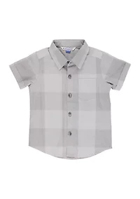 Baby Boys Plaid Short Sleeve Button Down Shirt
