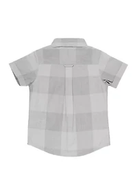 Baby Boys Plaid Short Sleeve Button Down Shirt