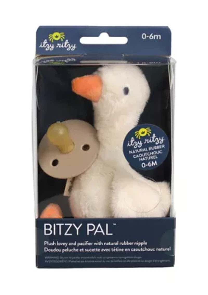 Bitzy Pal™ Goose Plush Lovey and Pacifier