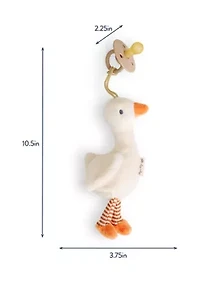 Bitzy Pal™ Goose Plush Lovey and Pacifier 