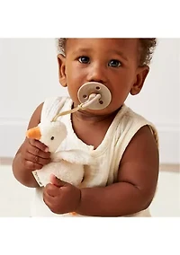 Bitzy Pal™ Goose Plush Lovey and Pacifier 
