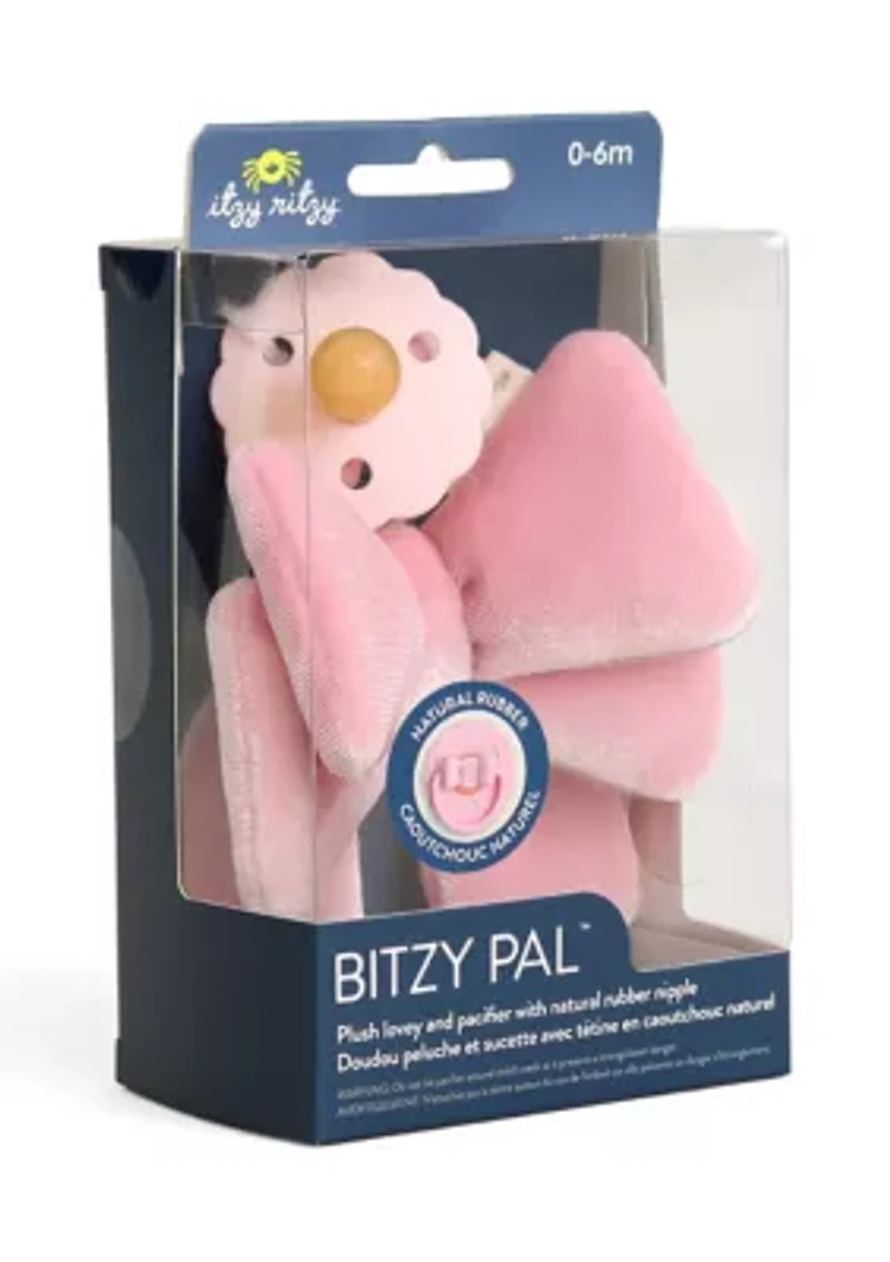 Bitzy Pal™ Bow Push Lovey and Pacifier