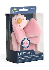 Bitzy Pal™ Bow Push Lovey and Pacifier