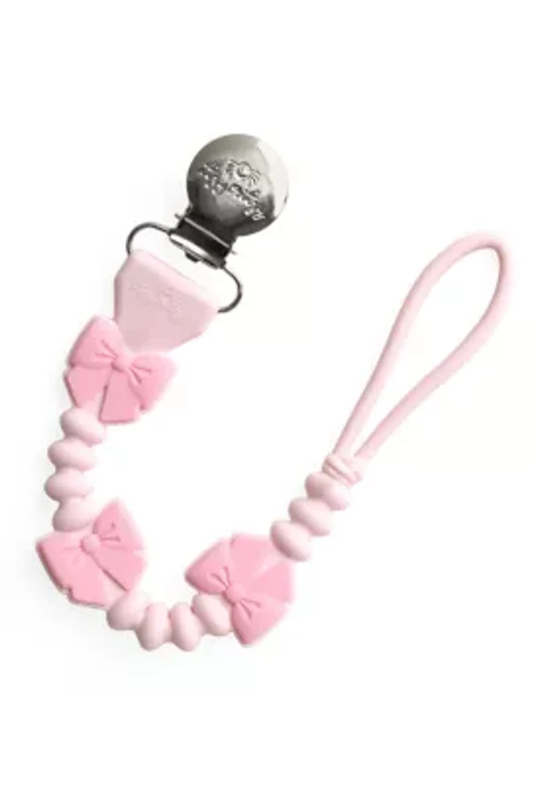Itzy Paci Strap Plus™ Bow Pacifier Clip