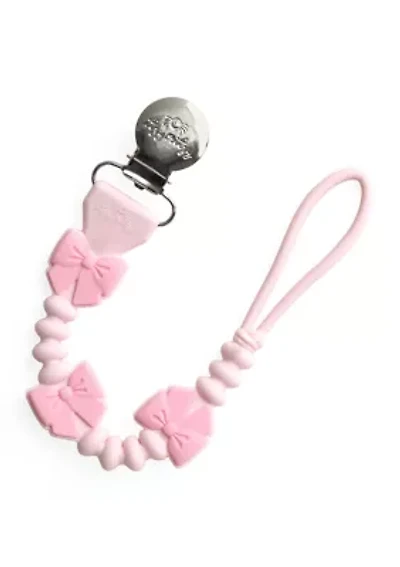 Itzy Paci Strap Plus™ Bow Pacifier Clip