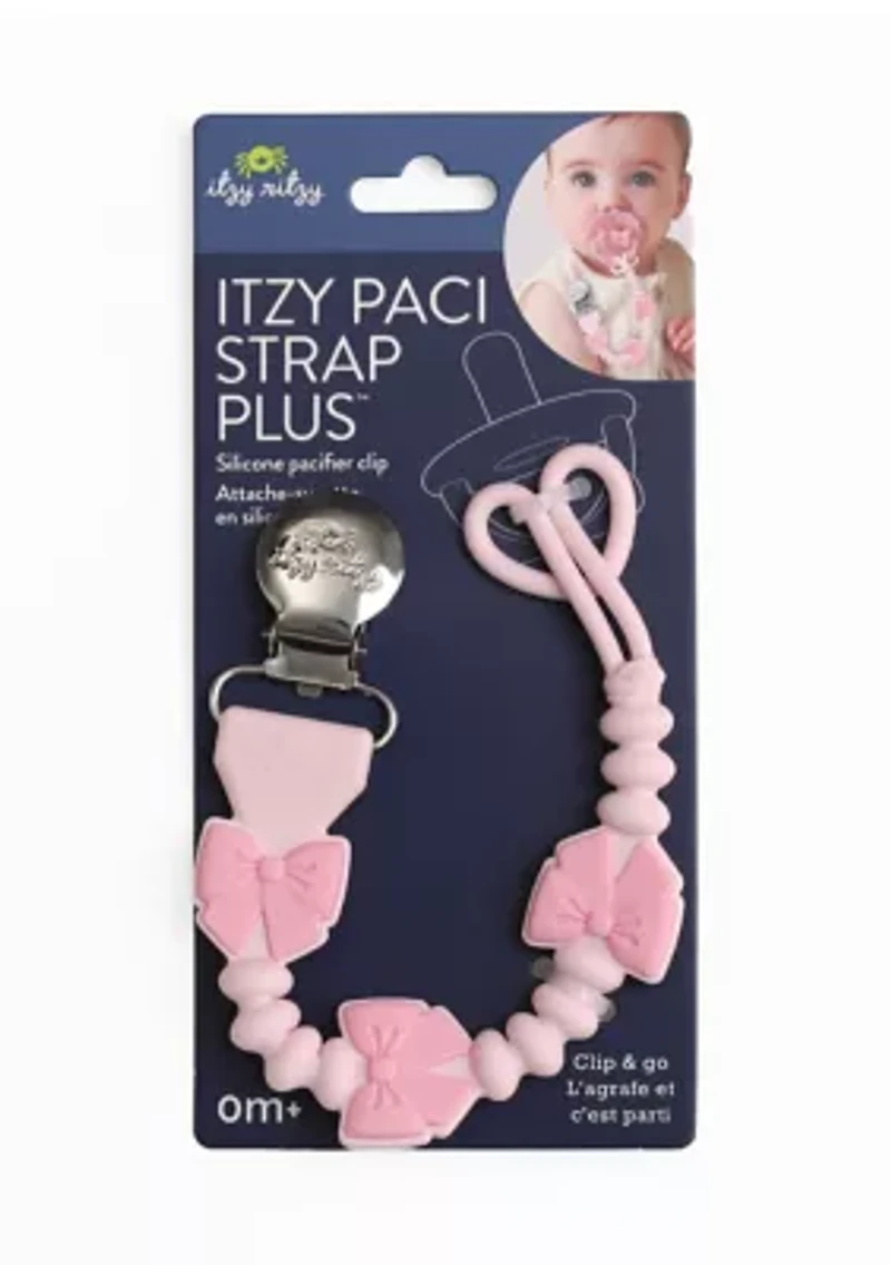 Itzy Paci Strap Plus™ Bow Pacifier Clip