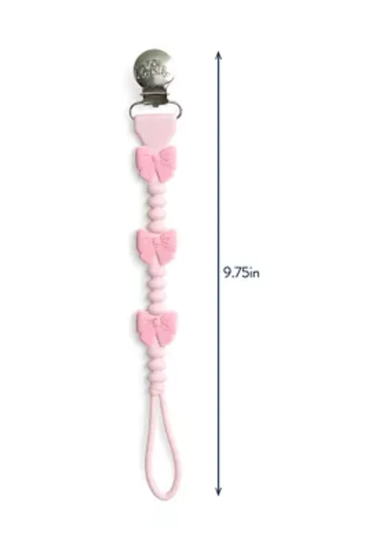 Itzy Paci Strap Plus™ Bow Pacifier Clip