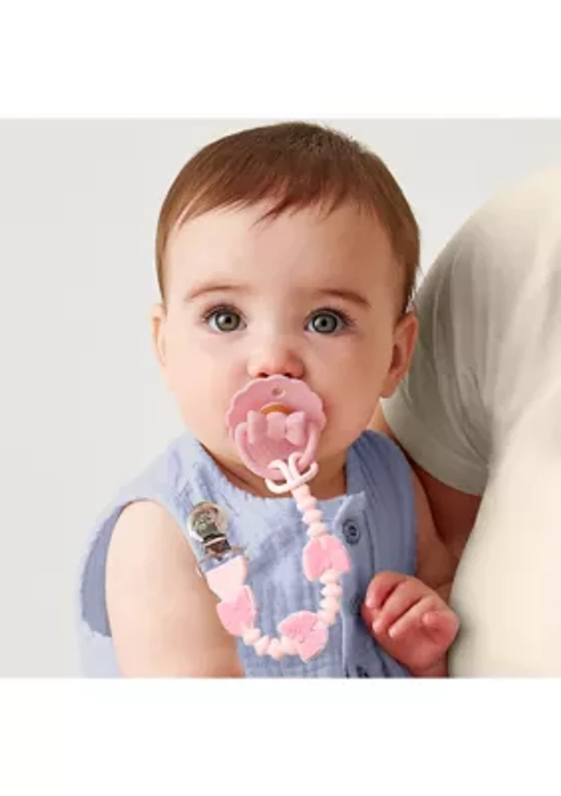 Itzy Paci Strap Plus™ Bow Pacifier Clip