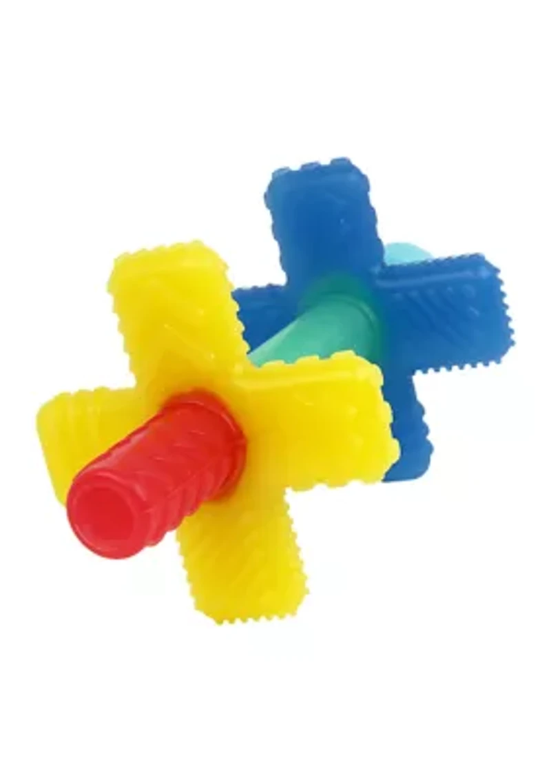 Teensy Tube Primary Color Silicone Teething Toy