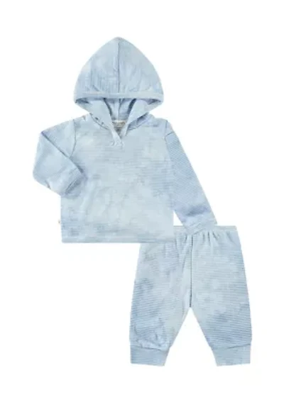 Baby Girls Tie Dye Striped Hoodie and Leggings Set