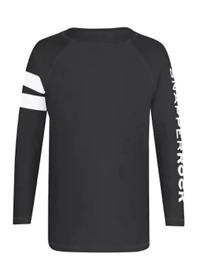 Boys Toddler Slate Arm Band Long Sleeve Rash Top
