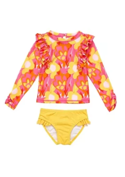 Pop of Sunshine LS Ruffle Set