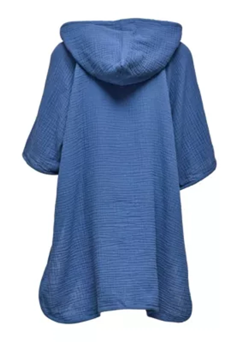 Denim Blue Beach Poncho