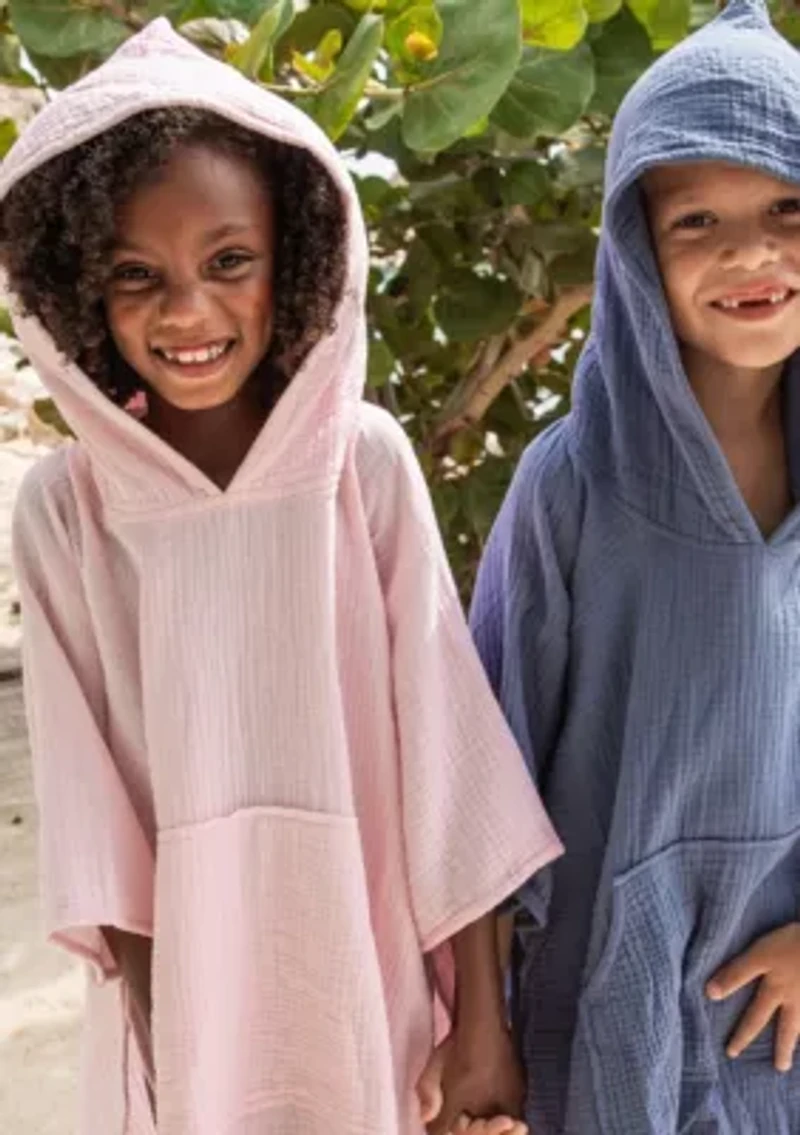 Denim Blue Beach Poncho