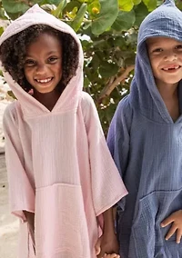 Denim Blue Beach Poncho
