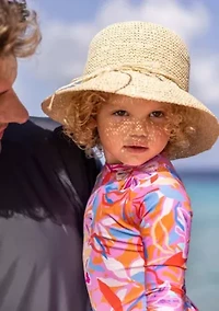 Blooming Sunset Sustainable LS Skirt Surf Suit
