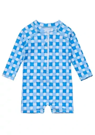 Snapper Rock Ocean Grid LS Sunsuit