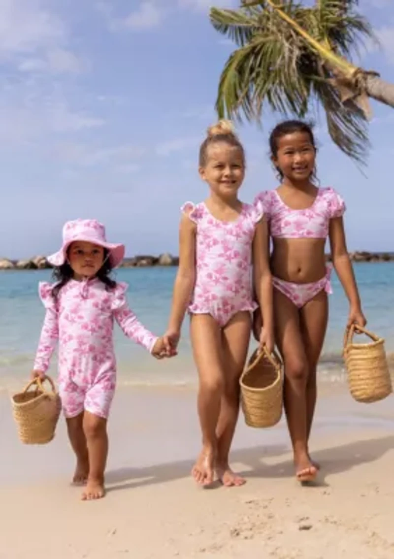 Snapper Rock Pink Lagoon Frill Swimsuit